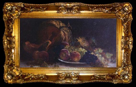 framed  Nicolae Grigorescu Still Life with Fruit, ta009-2